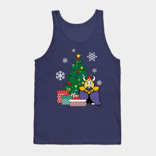 King Asgore Around The Christmas Tree Undertale Tank Top